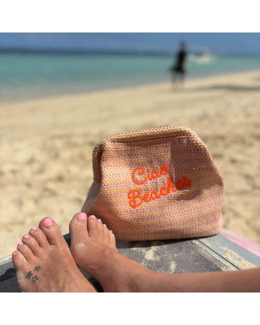 Lilly Loves Orange Neon Ciao Beaches Beach Clutch
