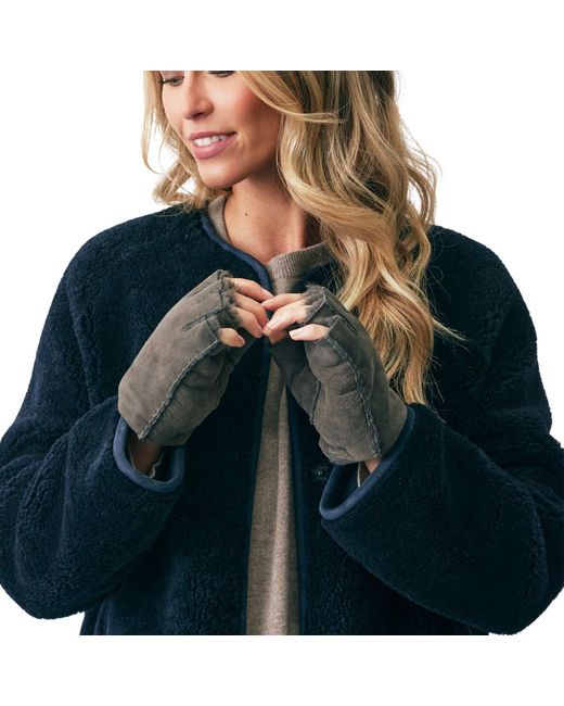 Owen Barry Blue Fingerless Gloves Cromita