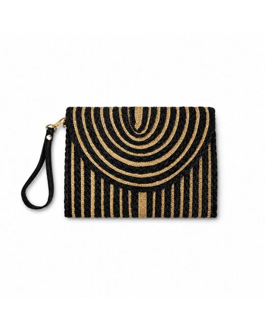 Nuvv Collection Black Handwoven Clutch Bag