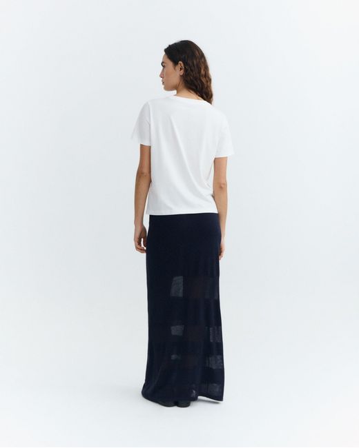 Thinking Mu White Blurry Cherry Ida T-Shirt