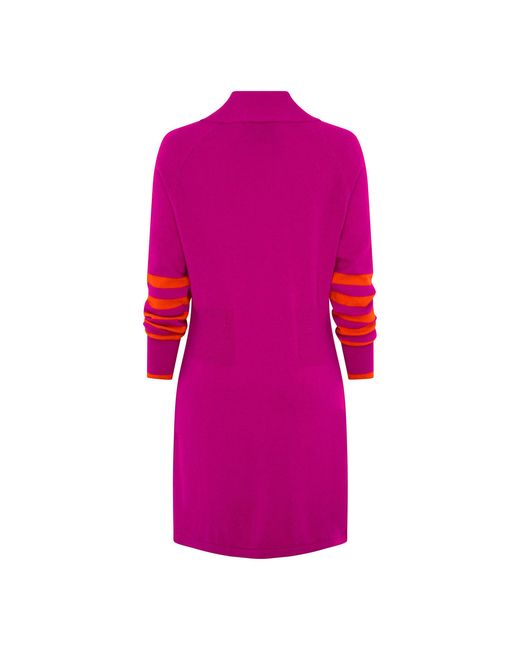 Beatrice von Tresckow Pink Longline Cashmere Cardigan