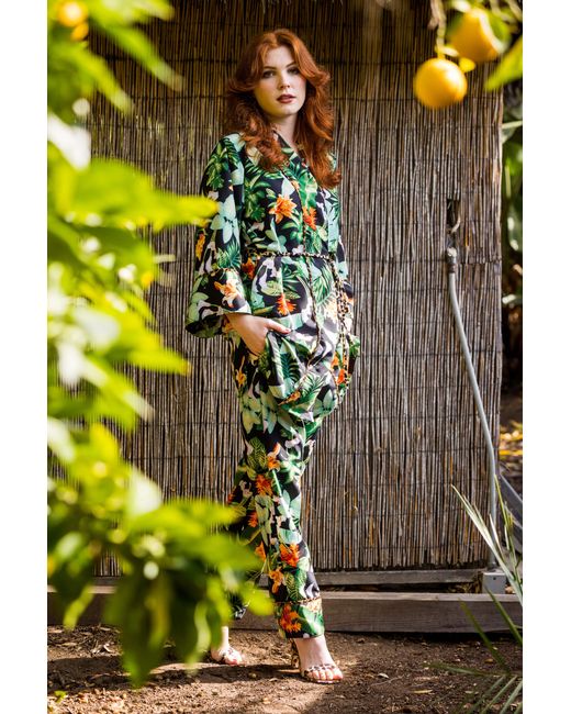 Jennafer Grace Green Midnight Jungle Paglama Set
