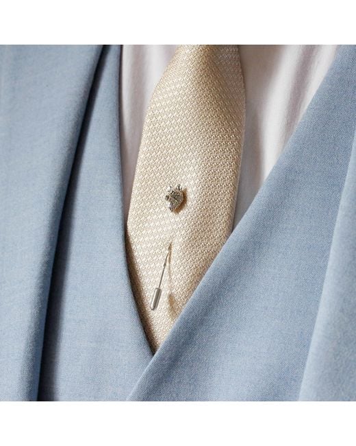 Lee Renee Metallic Wolf Tie Pin/Twist Tie Pin – for men