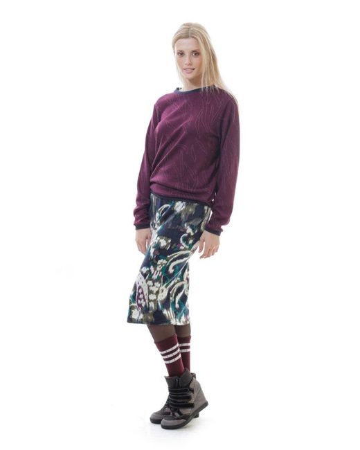 Conquista Purple Trim Detail Sweatshirt