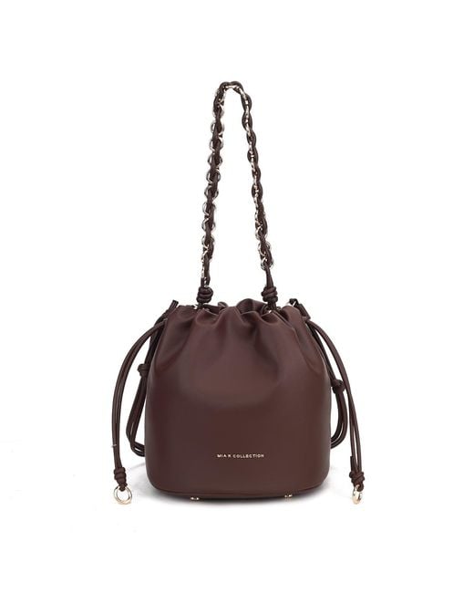 Mkf Collection - J'omor Brown Paityn Bucket Bag