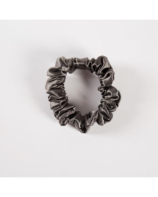 Soft Strokes Silk Metallic Pure Mulberry Silk Mini Scrunchie Set Of Five