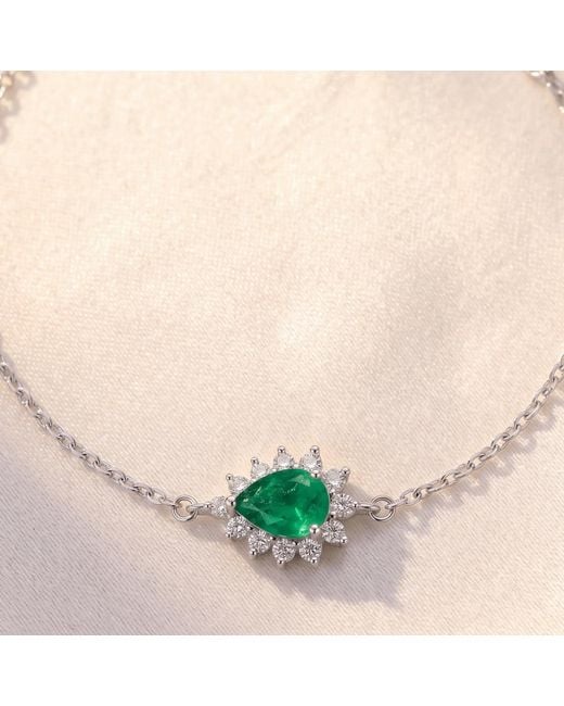Latelita London Metallic Phillippa Bracelet Emerald