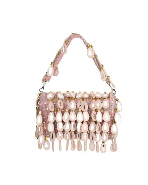 Pode Pink Taylor Beaded Mirror Bag