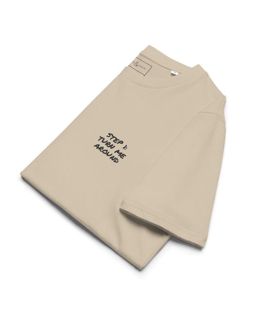 Anchor and Crew Natural Neutrals Desert Dust Actually Nevermind Annotations Organic Cotton T-Shirt