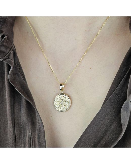 Harfi Metallic Scorpio Plated Zodiac Astrology Pendant Charm Necklace