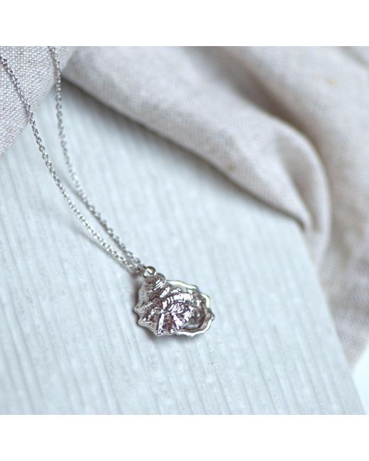 Auree Jewellery Metallic Gaia Oyster Shell And Pearl Necklace
