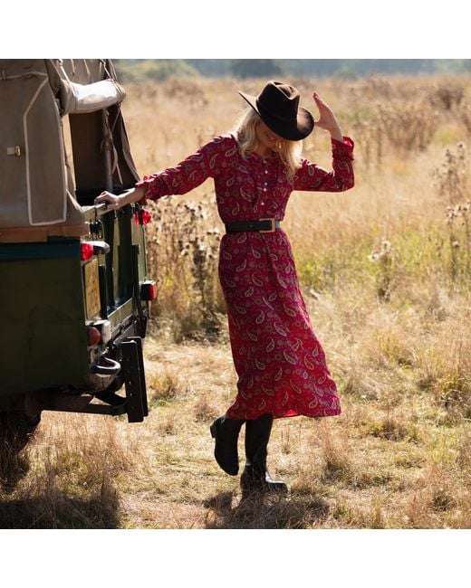 At Last Red Meg Midi Dress