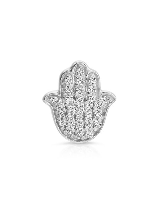 Maya Brenner Metallic Pavé Charm Stud
