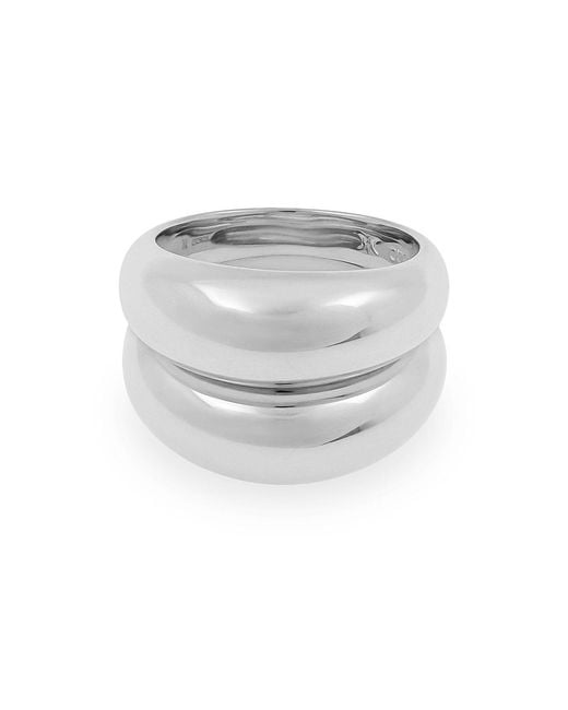 Cote Cache White Lux Dome Ring Set