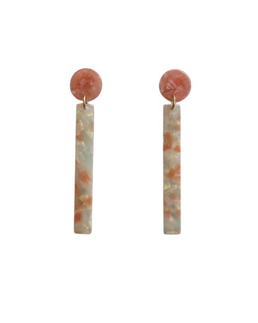 CLOSET REHAB White Neutrals Matchstick Drop Earrings