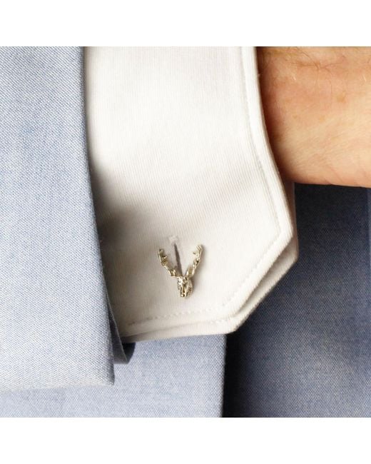 Lee Renee Metallic Stag Cufflinks – for men