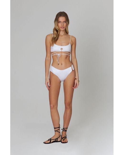Bianca Resortwear White Romi Bikini Top