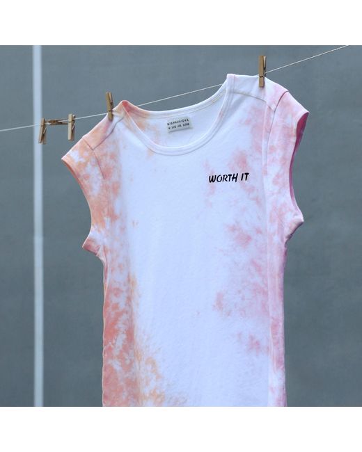 Misha Vaidya Pink Worth It Tee
