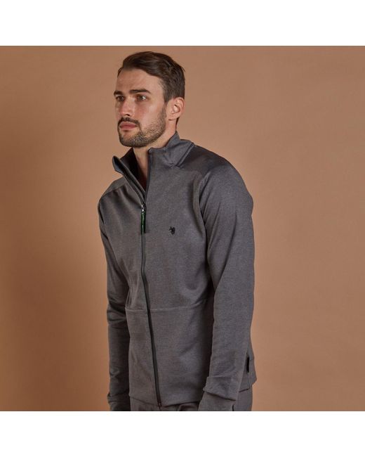 NUMBAT Gray Performance Jacket Full Zip for men