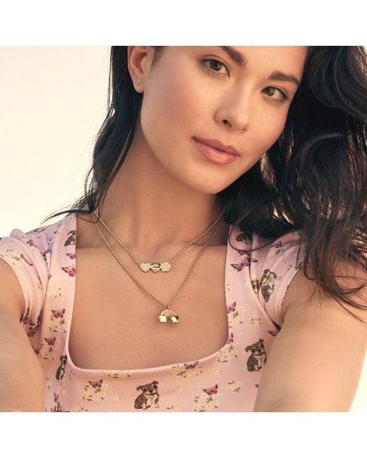 Cloud Haven Metallic Dainty Pit Bull Heart Necklace