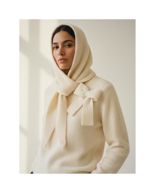 Nooki Design Natural Baldwin Hooded Scarf