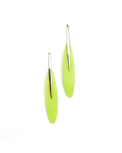Babaloo Multicolor Neon Spear Statement Earrings