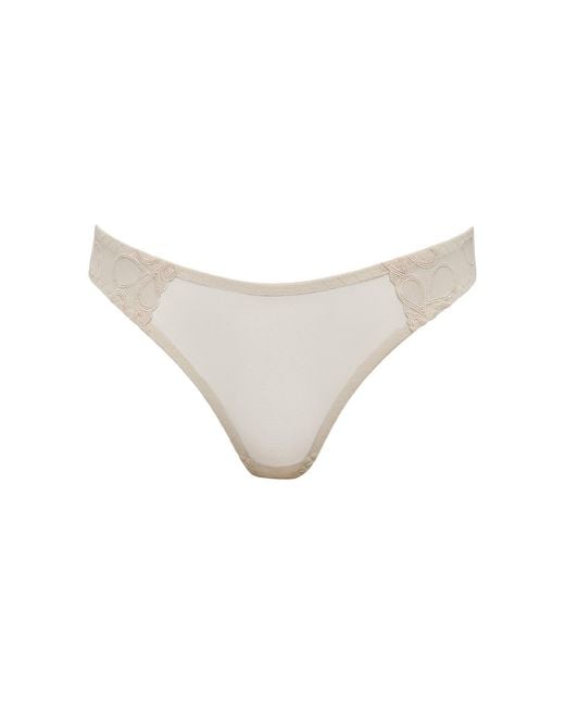 Daily Underwear White String Panties Crema