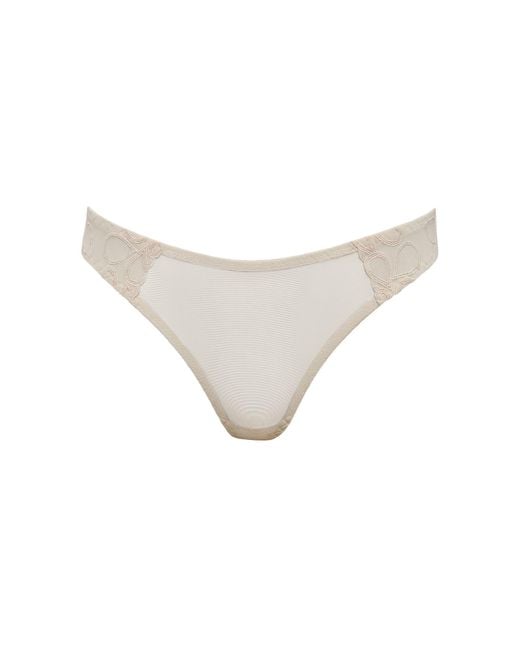 Daily Underwear White String Panties Crema