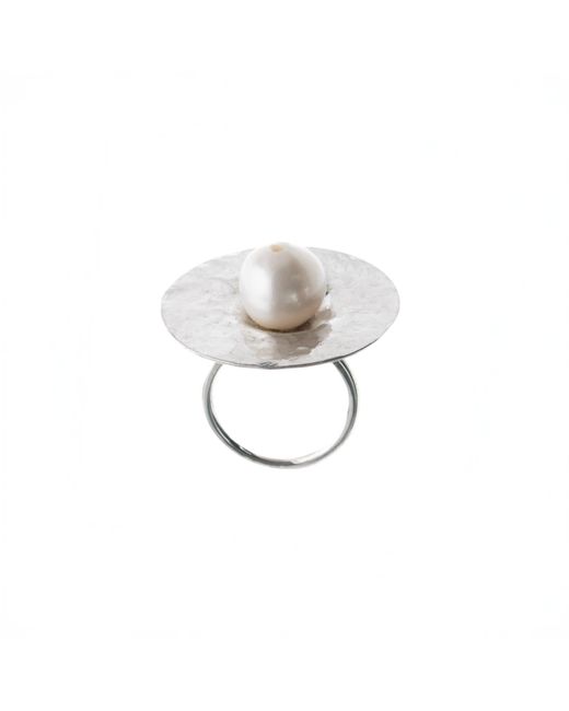 Silver Moon Metallic Pearl Sterling Ring – Moonprint