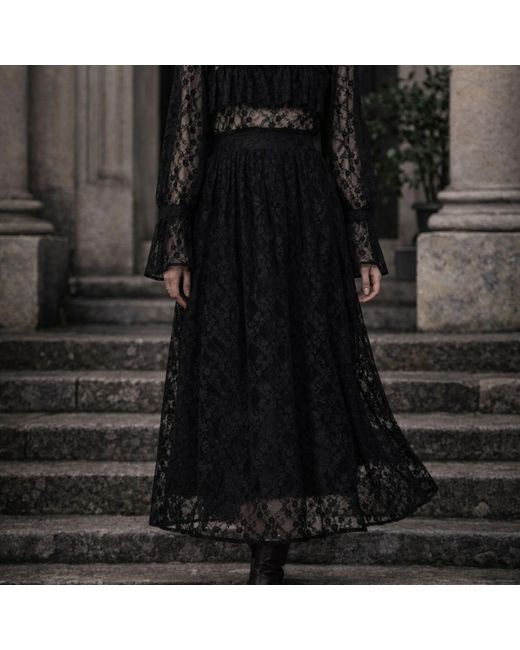 NUMBAT Black Harriet Lace Skirt