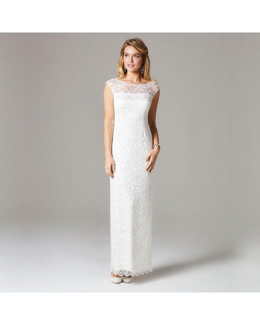 Alie Street London White Amber Lace Wedding Dress