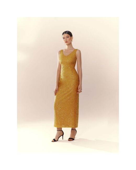 Elsava Metallic Lina Sequin Dress