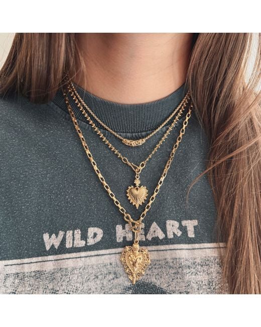 IN CAUDA VENENUM Metallic Seraphine Necklace