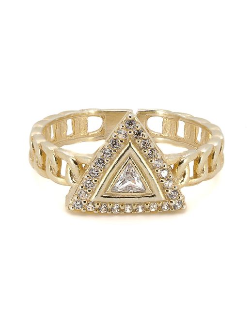 Ebru Jewelry Metallic Vermeil Diamond Ring