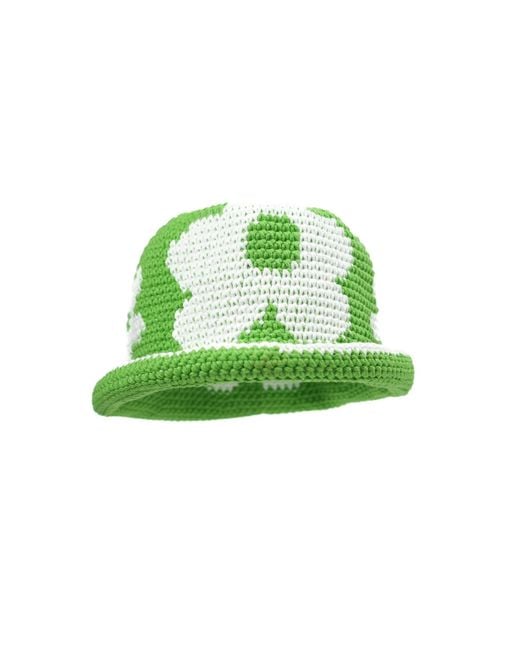 Hotpot Variety Green Classy Grassy Flower Bucket Hat