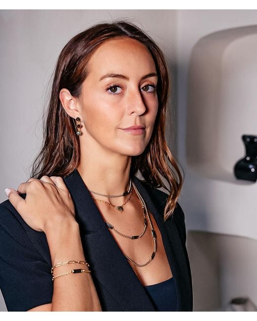 Loni Paul Jewelry Metallic Labradorite Bar Necklace