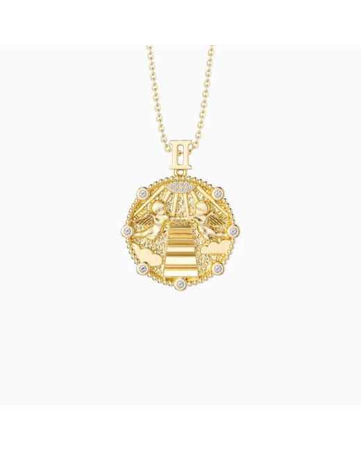 Vanimy Metallic Promised Land Angel Divine Guidance Pendant Necklace