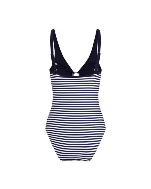 Aqva Swimwear Blue Stripes Macarella One-Piece Swimsuit
