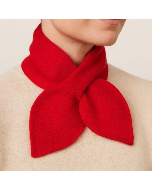 My Little Nature Red Pure Cashmere Scarf