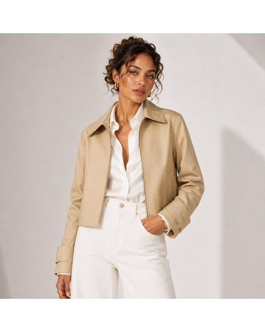 House of Laines London Natural Neutrals Laines Couture Cropped Trench