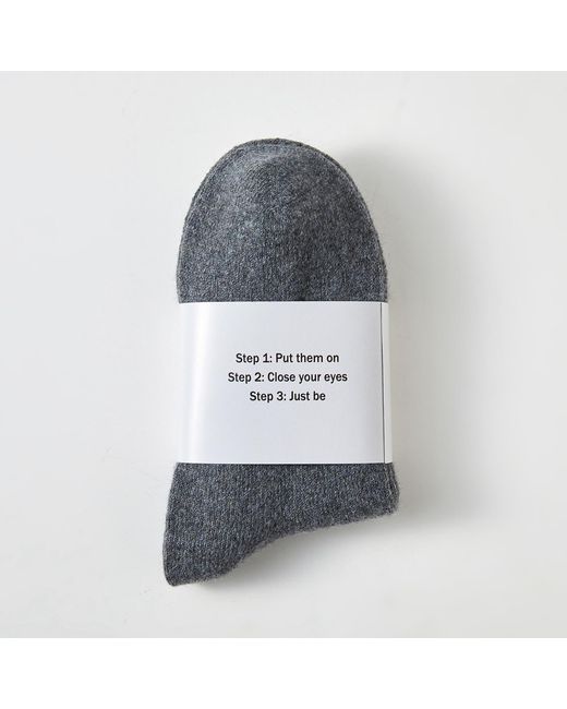 Soft Strokes Silk Gray Wool Quarter-Length Socks Set Of Two