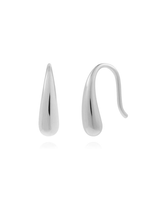 Cote Cache White Teardrop Earrings