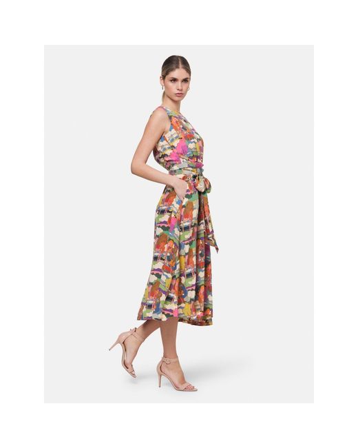 Helen Mcalinden Red Avril Prospect Road Print Dress