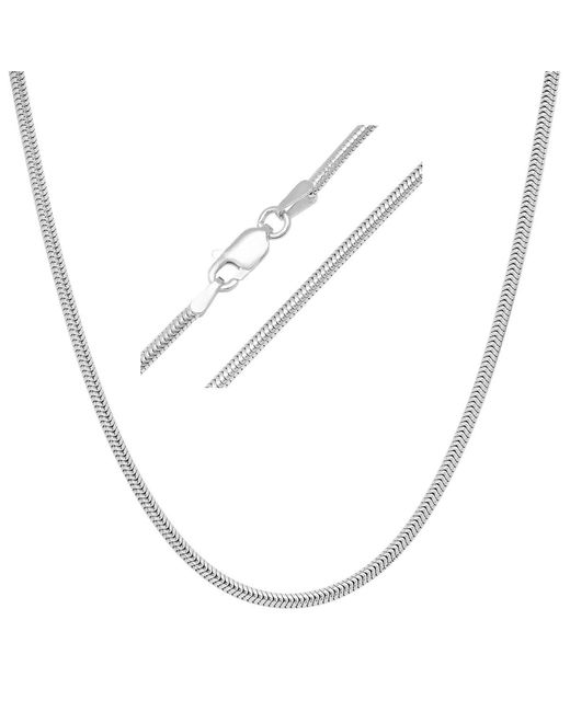 Kylie Harper Metallic Italian Sterling Snake Chain for men