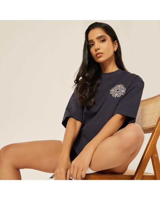 Be Athletica Blue Be The Ace Oversized Tee