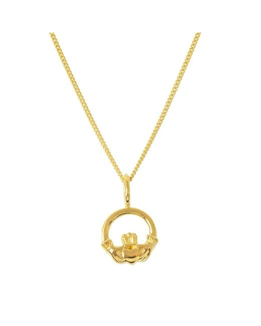 Katie Mullally Metallic Claddagh Charm-Plated Necklace