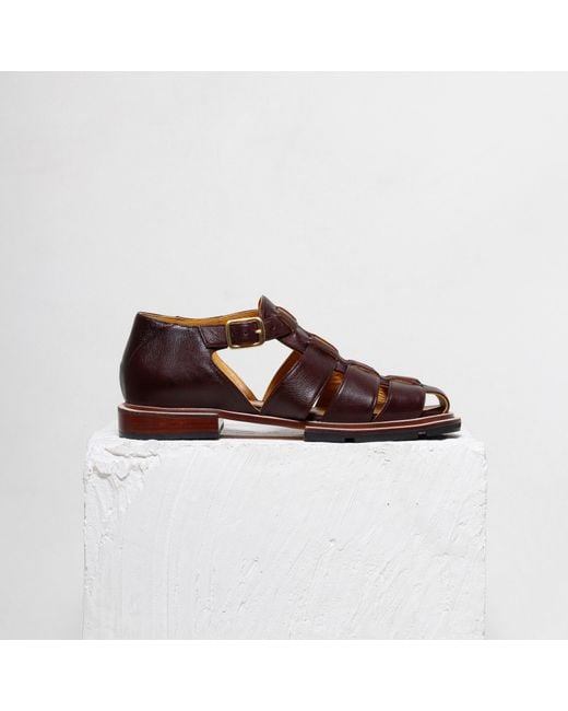Mafalda Brown Serena Coffee Fisherman Sandals