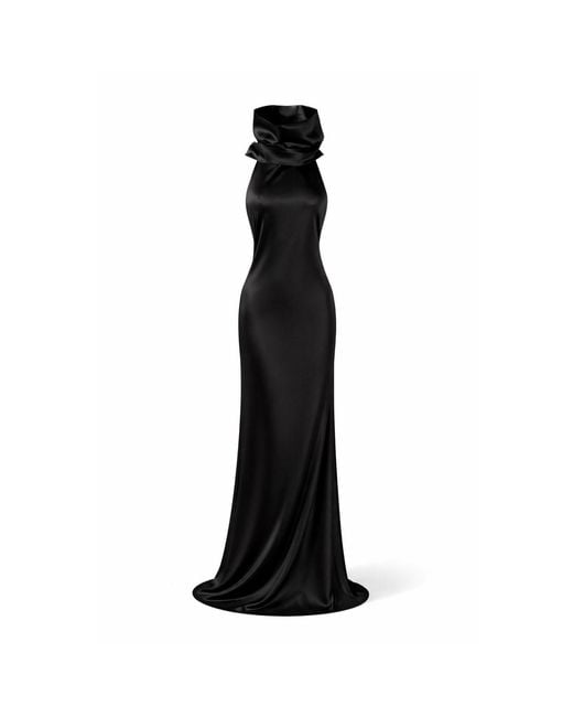 OSCARMORRIS Black Nocturne Dress