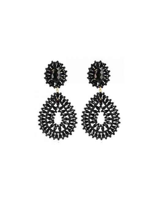 LOTT.gioielli Black Earrings Apollo Double Drop