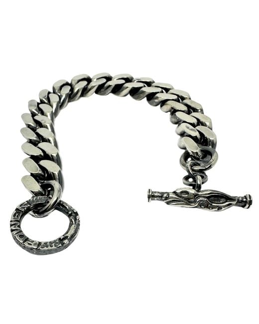 Tg-Jewellery by Tamara Gervasio Black Celtic Dog Two Curb Power Jump Ring Bracelet – Sterling for men